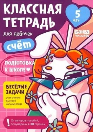 Классная тетрадь для девочек. 5 лет. Счет фото книги
