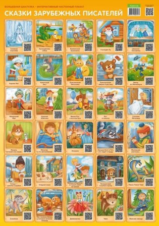 Волшебная шкатулка. Интерактивный настенный плакат. Сказки зарубежных писателей фото книги