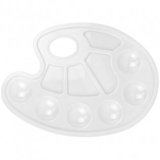 Палитра художника Гамма, 10 ячеек, пластик. Арт. 2305212 фото книги