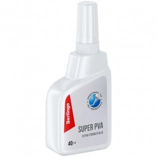 Клей ПВА Berlingo, экстрасильный, 40 мл. Арт. FNn_40001 фото книги