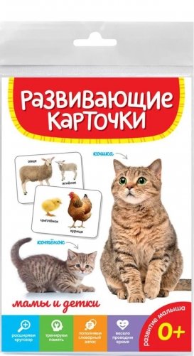 Развивающие карточки. Мамы и детки фото книги