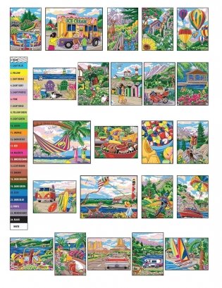 Creative Haven Endless Summer Color by Number фото книги 2