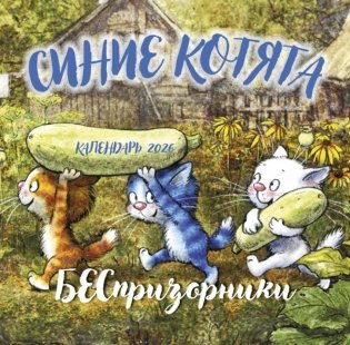 Синие котята. БЕСпризорники. Календарь настенный на 2026 год фото книги