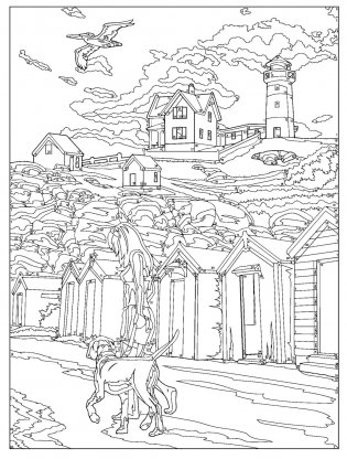 Creative Haven Endless Summer Color by Number фото книги 3