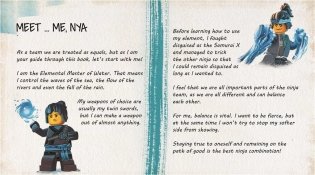 LEGO NINJAGO: Dive Into the Ninja World: An Epic Guide (with Nya Minifigure) фото книги 3