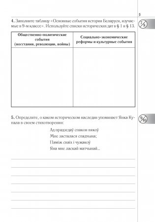 История Беларуси: конец XVIII — начало XX в. 9 класс. Рабочая тетрадь фото книги 4
