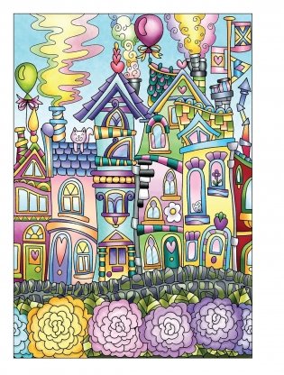Creative Haven Whimsical Houses Coloring Book фото книги 3