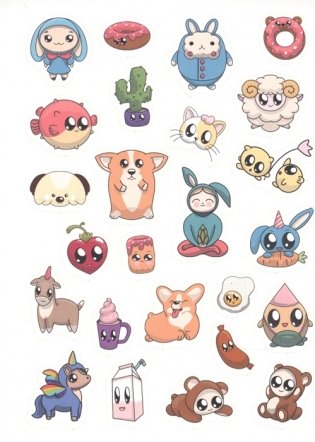 100 наклеек. Няшки фото книги 4