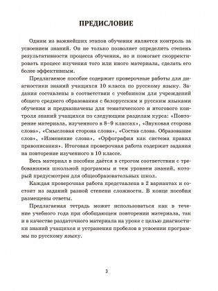 Русский язык: проверочные работы для тематического и итогового контроля. 10 класс фото книги 3