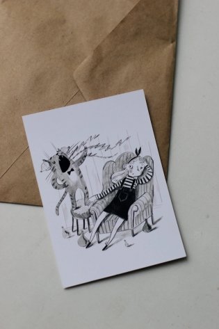 Открытка "Чокнутый этикет. Кот" фото книги 2