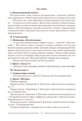 Русский язык. 8 класс. План-конспект уроков фото книги 3