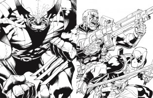 Marvel`s Deadpool: the Official Colouring Book фото книги 3