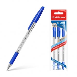 Ручки шариковые "R-301 Classic Stick&Grip", 1 мм, 3 штуки фото книги 2