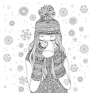 Хюгге. Самая уютная раскраска фото книги 7