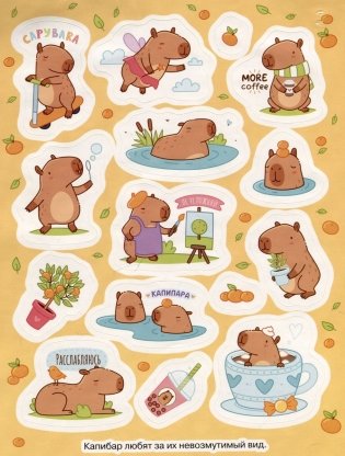 Капибары (100 наклеек) фото книги 3
