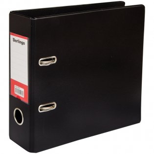 Папка-регистратор, А5, 70 мм, горизонтальная, черная фото книги