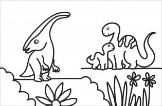 Моя первая большая раскраска. Динозавры фото книги 2