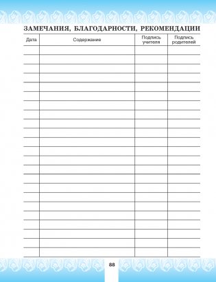 Дневничок ученика начальных классов (голубой) фото книги 9