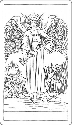 Таро Уэйта в контурах. 78 карт для раскрашивания и медитации фото книги 8