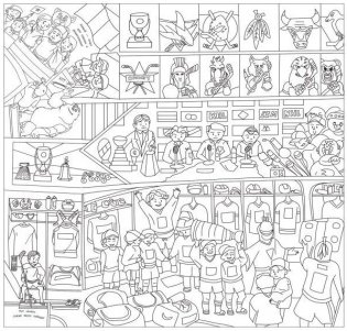 Хоккей. Раскраска-плакат фото книги 3