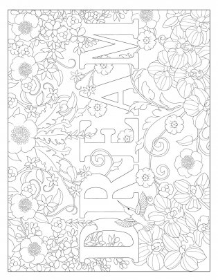 Creative Haven Beautiful Floral Alphabet Designs coloring book фото книги 10