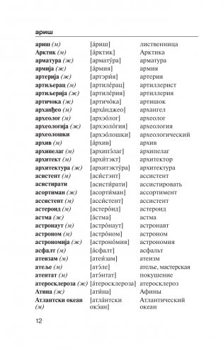Популярный сербско-русский русско-сербский словарь с произношением фото книги 12