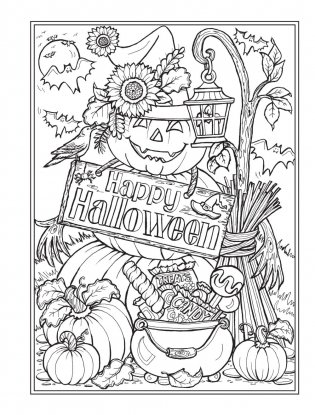 Creative haven autumn harvest coloring book фото книги 5
