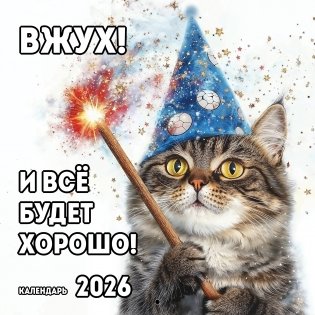 Вжух! И всё будет хорошо! Календарь настенный на 2026 год (300х300 мм) фото книги