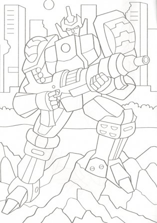 Раскраска. Город роботов фото книги 5