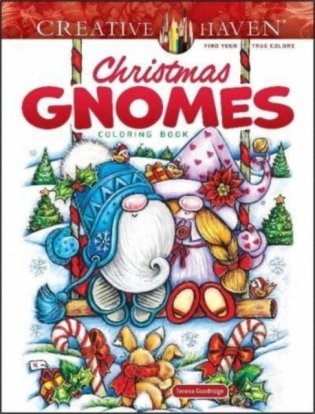 Creative Haven Christmas Gnomes Coloring Book фото книги
