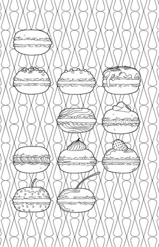 Сладости. Мини-раскраска-антистресс для творчества и вдохновения фото книги 11