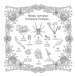 Страшно, но красиво. Раскраска-антистресс для творчества и вдохновения фото книги 7