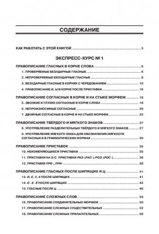 Русский язык. Экспресс-курсы по орфографии фото книги 2