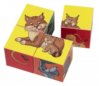 Умные кубики. 6 штук. Кто живёт в зоопарке фото книги 5