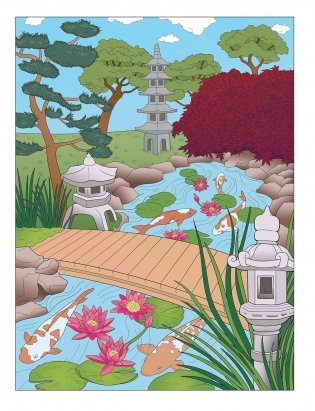 Creative Haven Gorgeous Gardens Coloring Book фото книги 3