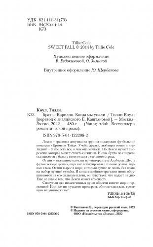 Братья Карилло. Когда мы упали (#1) фото книги 5