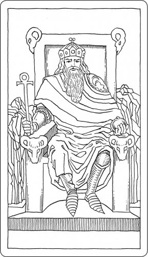 Таро Уэйта в контурах. 78 карт для раскрашивания и медитации фото книги 5