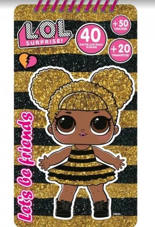 Скетчбук LOL "Queen Bee", 11,0x19,7 см фото книги