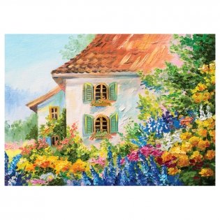 Пазл 1000 эл. ТРИ СОВЫ "Дом в цветочном саду" фото книги 2