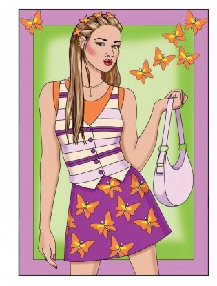 Creative Haven That's So 90s! Coloring Book фото книги 8