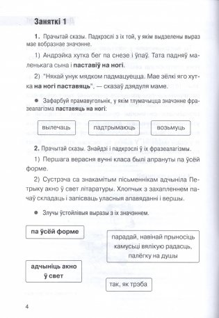Факультатыўныя заняткі "У краіне знаёмых незнаёмцаў". 4 клас. Рабочы сшытак. Фразелагізмы беларускай мовы. ГРЫФ фото книги 3