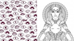 Monster Romance Coloring Book фото книги 8