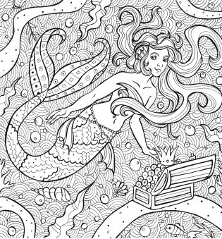 Раскраска-антистресс. Тайны подводных садов фото книги 4