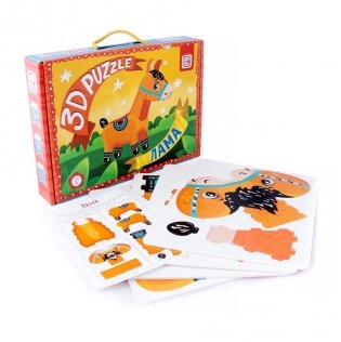 3D-пазл "Лама", 12 деталей фото книги 2