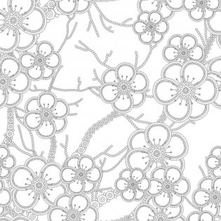 Цветочный рай. 70 рисунков для раскрашивания и снятия стресса фото книги 3