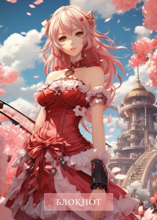 Блокнот в клетку. Аниме (А4, 48 л., на пружине) фото книги