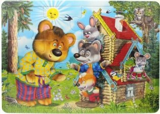 Пазл "Теремок", 12 элементов фото книги