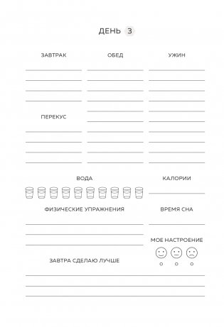 Люби свое тело. Дневник питания и упражнений на 90 дней (мятный) фото книги 8