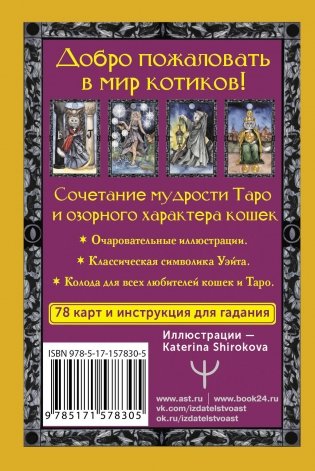 Таро теплых котиков. Предсказания, которые помогут и защитят фото книги 5