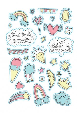 В точку! Bullet-journal. Наклейки для Bullet Journal. Более 300 наклеек (розовая) фото книги 3